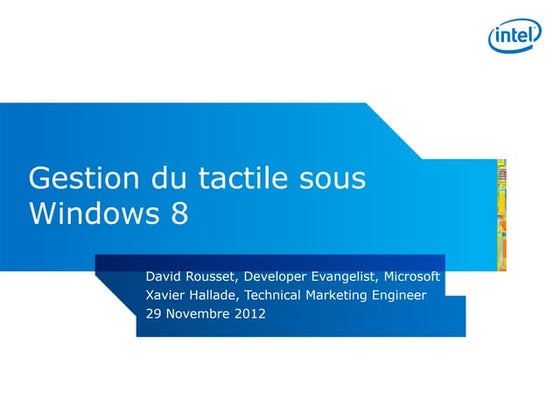 Intel Developer Zone Community presentations