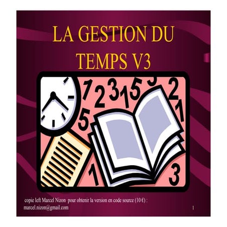 Gestion du temps marcel nizon methodes et outils 