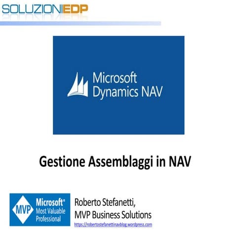 Gestione Assemblaggi in NAV