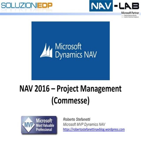 Gestione commesse (pm) NAV 2016