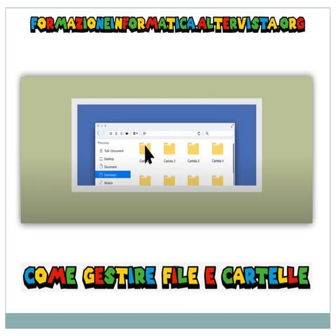 Gestione File e Cartelle - lezione di Informatica