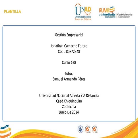 Gestion empresarial 2014