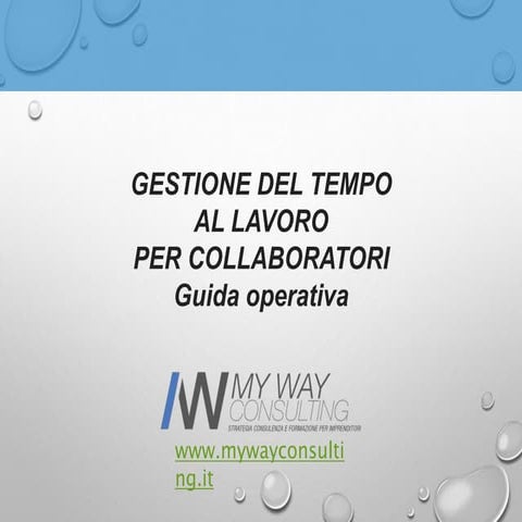 Gestione Tempo Lavoro_mywayconsulting