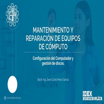 gestion de discos de una computadora primer clase