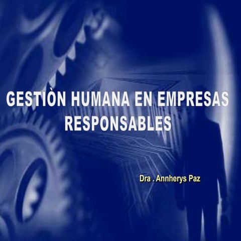 Gestion humana en empresas responsables