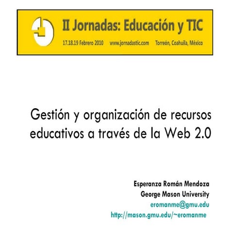 Estrategias de Gestión y Organización a través de la Web 2.0