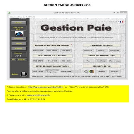 Gestion Paie sous Excel