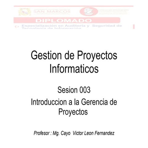 Introducción a la gestión de proyectos | ODP