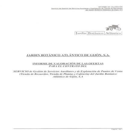 Propuestas adjudicación: Gestion serv. auxiliares y puntos de venta