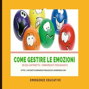 COME GESTIRE LE EMOZIONI