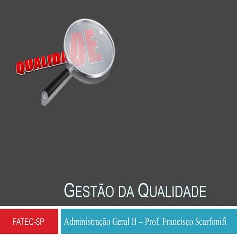 Gestão da qualidade