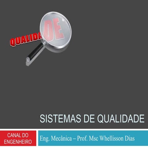 Gestão da qualidade- Me.Whellisson