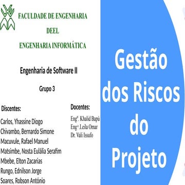 Gestão de riscos | PPTX