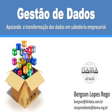 Gestão e Governança de Dados - Evento BI Summit 2016