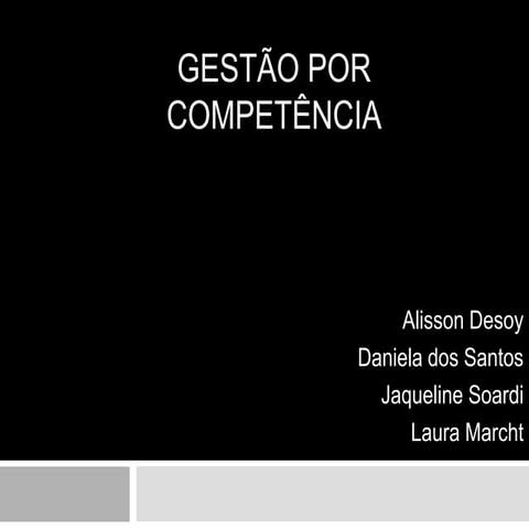 Gestão por competência