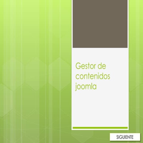 Gestor de contenidos joomla
