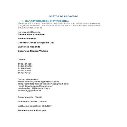 Gestor de proyecto gr 3