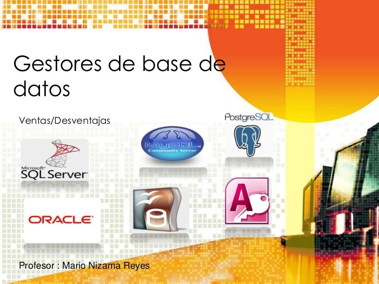 Gestores de base de datos
