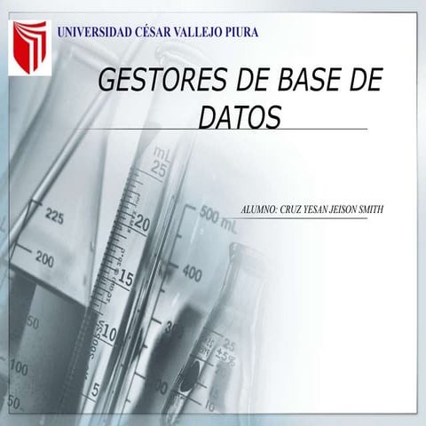 Gestores de base de datos