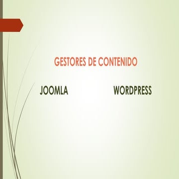 Gestores de contenido
