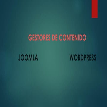 Gestores de contenido