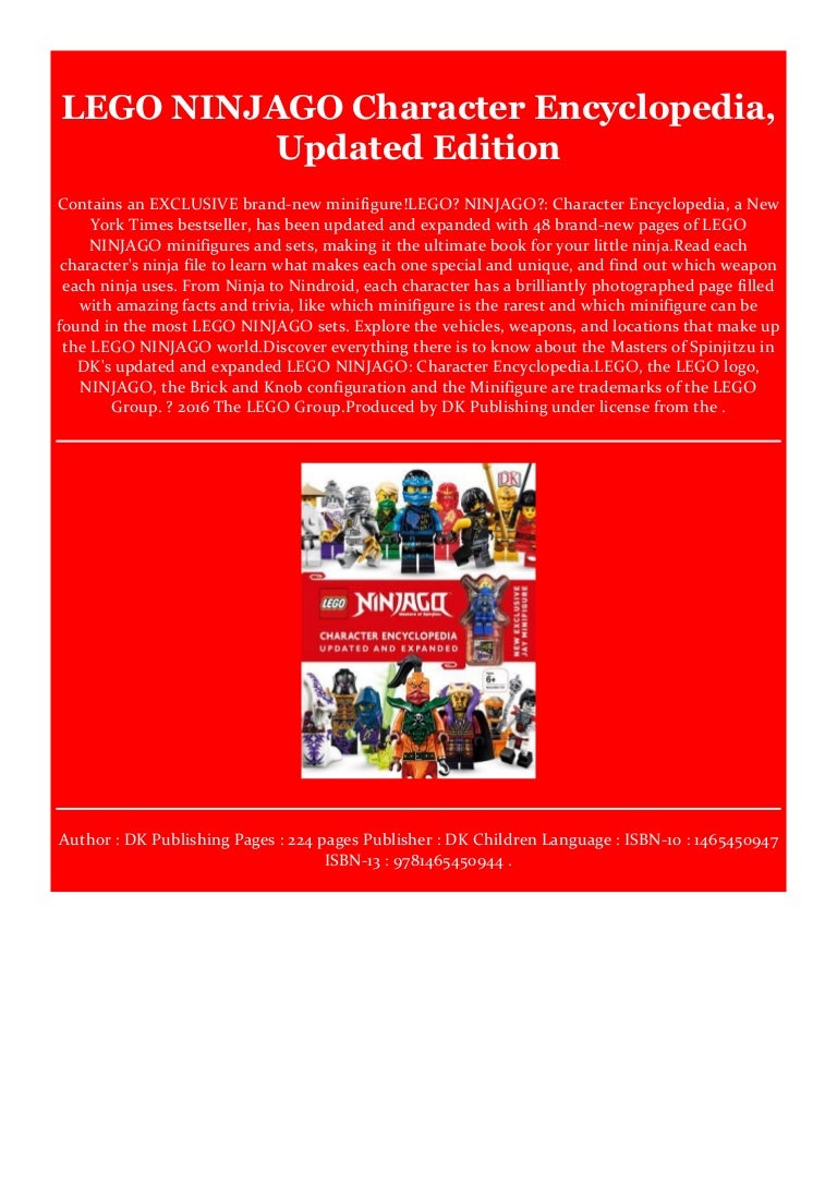 ninjago encyclopedia 2019