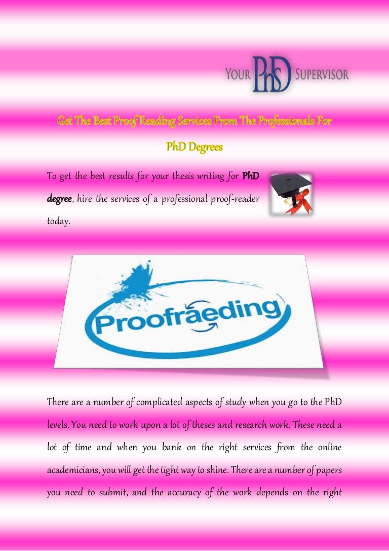 Phd proofreading services Phd proofreading services