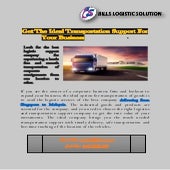 Get The Ideal Transportation Support For Your Business