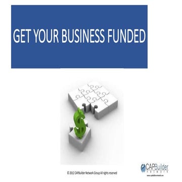 Get your business funded