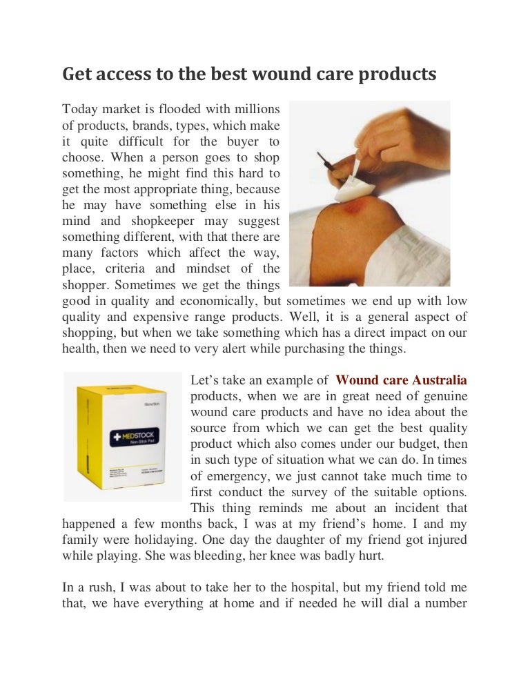 Get access to the best wound care products