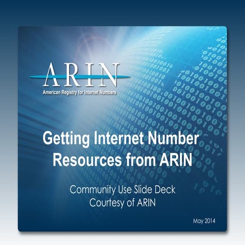 Get Internet Number Resources from ARIN (IPv4, IPv6, ASNs)