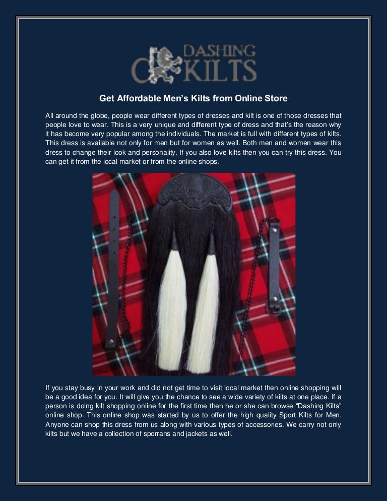 online kilt store