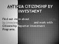 Get Antigua Citizenship by Investment programs| Citizenship Reporter