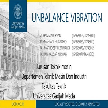 Getaran mechanics task (unbalance vibration)