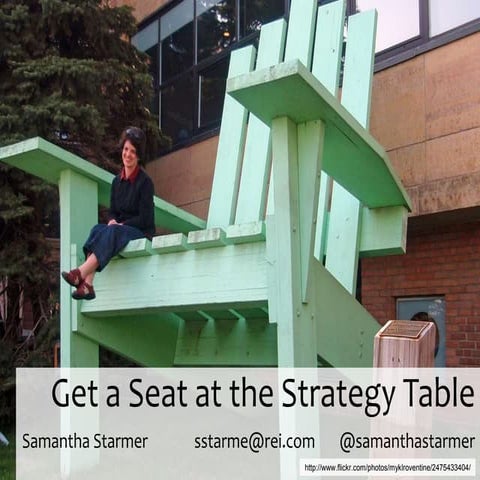 Get a Seat at the Strategy Table - WebVisions 2011