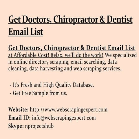 get-doctors-chiropractor-dentist-email-list-ppt-free-download