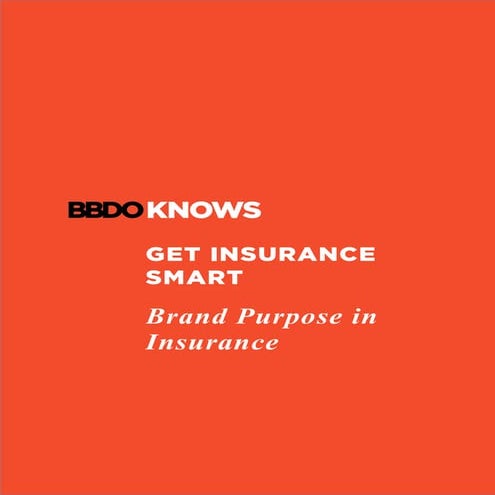 Get Insurance Smart - Brand Purpose in Insurance | PDF