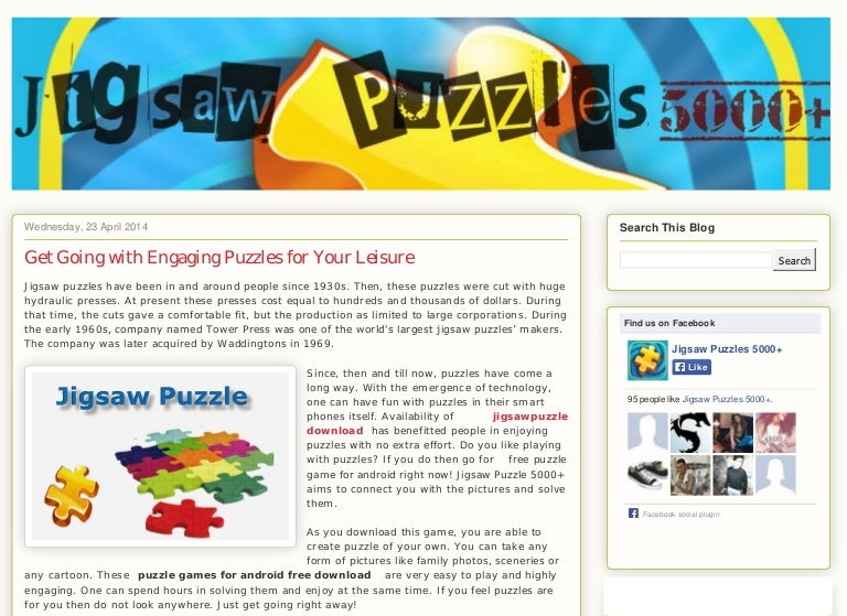 find free jigsaw puzzles