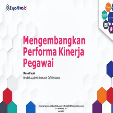 Pengembangan untuk Performa Kinerja Karyawan | PDF