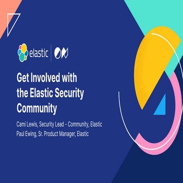 Get involved with the security community at Elastic