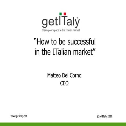 Get Italy Corporate 2011