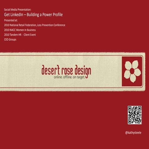 Get LinkedIn - Creating a Power Profile