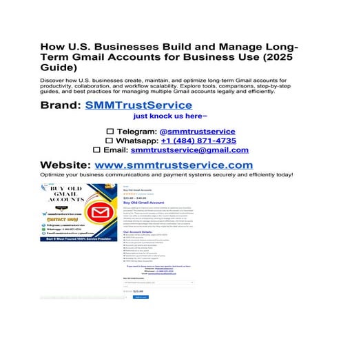 Get Old Gmail Accounts at Low Prices in the USA.docx