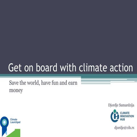Get on board with climate action