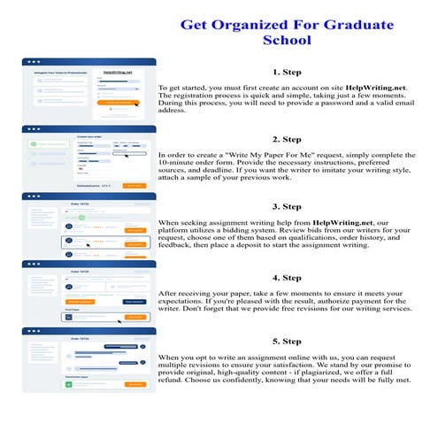 Get Organized For Graduate School. Online assignment writing service.
