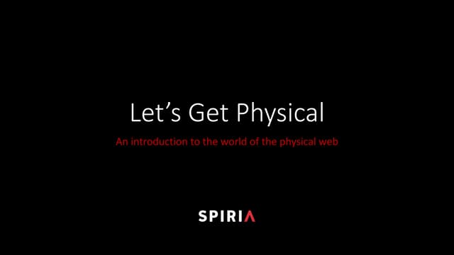 Let's Get Physical