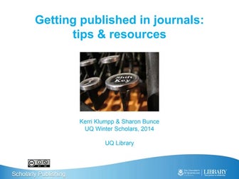 Getting Published: Tips and Resources