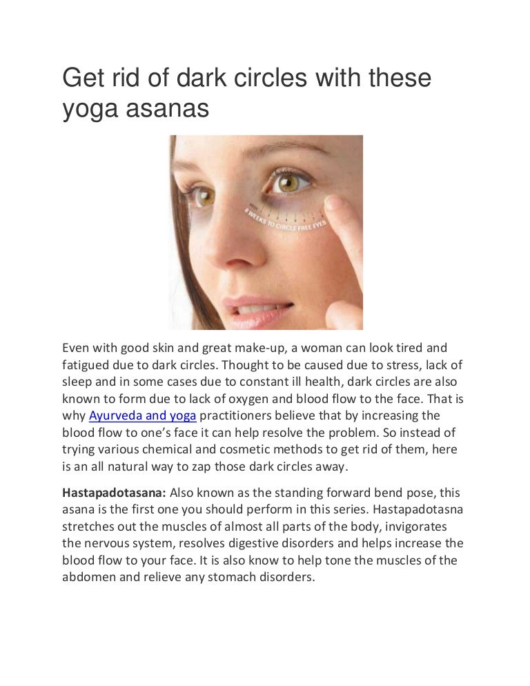 Get rid of dark circles with these yoga asanas
