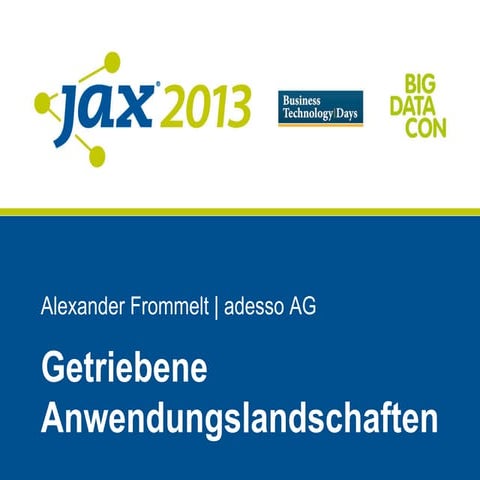 Getriebene Anwendungslandschaften