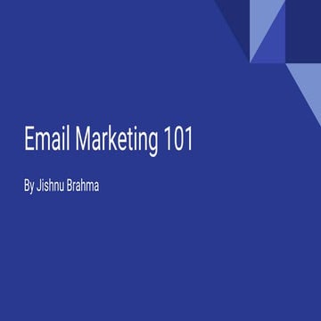 Getting Started with Email Marketing